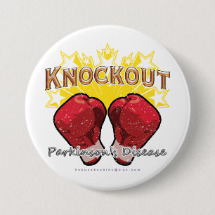 KO Parkinson's Distressed Button