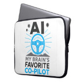 Ko-Pilot - Intelligenter Partner meines Gehirns Laptopschutzhülle (Vorderseite Links)