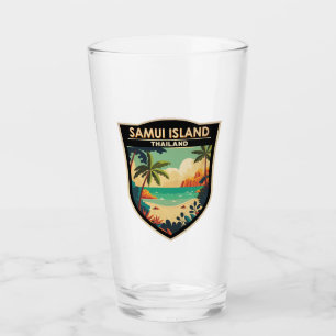 Ko Samui Island Thailand Reisen Art Abzeichen Glas