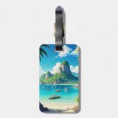 Ko Samui Thailand Beach Gepäckanhänger (Rückseite vertikal)