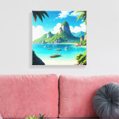 Ko Samui Thailand Beach Leinwanddruck (Insitu (Wohnzimmer))