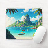 Ko Samui Thailand Beach Mousepad (Mit Mouse)