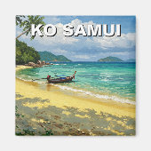 Ko Samui Thailand Fischerboot Magnet (Vorne)