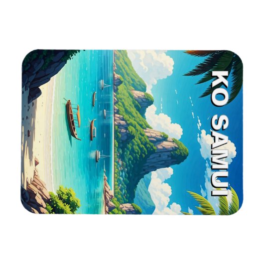 Ko Samui Thailand Magnet (Horizontal)