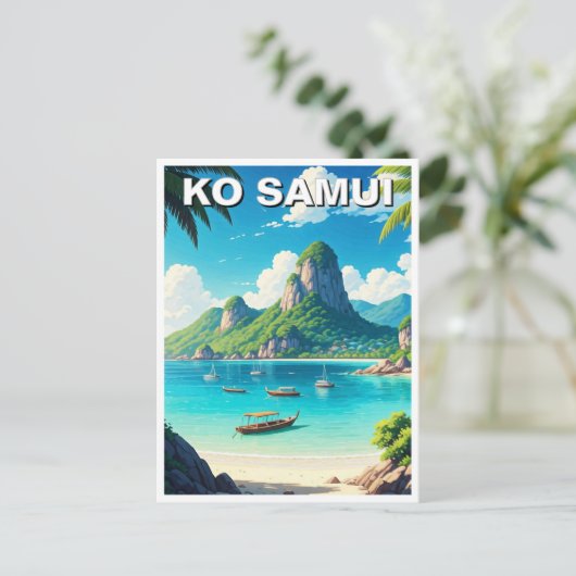 Ko Samui Thailand Postkarte (Stehend Vorderseite)