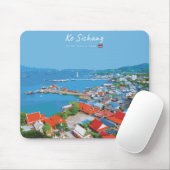 Ko Sichang, Thailand - Lebendige Hafenansicht Mousepad (Mit Mouse)