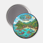 Ko Tao Insel Thailand Magnet (Vorderseite/Rückseite)