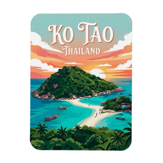 Ko Tao Thailand Magnet (Vertikal)