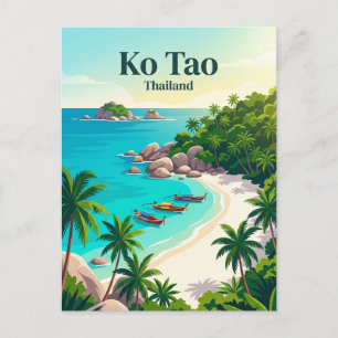 Ko Tao Thailand Postkarte