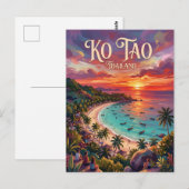 Ko Tao Thailand Postkarte (Vorne/Hinten)