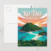 Ko Tao Thailand Postkarte (Vorne/Hinten)
