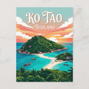 Ko Tao Thailand Postkarte