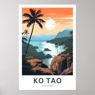 Ko Tao Thailand Travel Print Poster