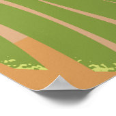 Ko Tao thailand vintage travel poster (Ecke)