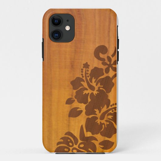 Koa Hibisken Hawaii Island Print Case-Mate iPhone Hülle (Rückseite)