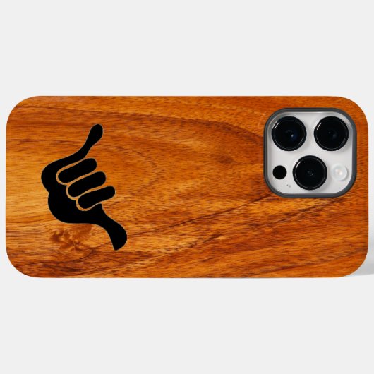Koa Holz Case-Mate iPhone Hülle (Rückseite (Horizontal))