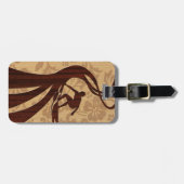 Koa hölzerne Surfer-Hawaiianer-Gepäckanhänger Gepäckanhänger (Vorderseite horizontal)