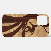 Koa Wood Surfboard Case-Mate iPhone Hülle (Rückseite (Horizontal))