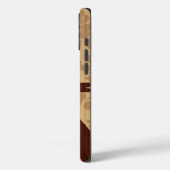 Koa Wood Surfer Imitate Holzsurfboard Case-Mate iPhone Hülle (Rückseite / Links)