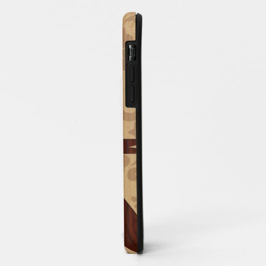Koa Wood Surfer Surfboard iPhone 5 Hüllen (Hinten/Links)