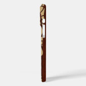 Koa Wood Tiki Ailani Surfboard Case-Mate iPhone Hülle (Rückseite / Links)