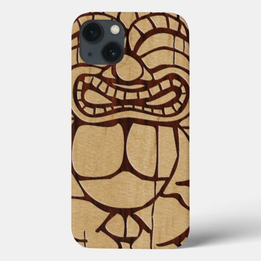 Koa Wood Tiki Ailani Surfboard iPad Air Hüllen (Rückseite)