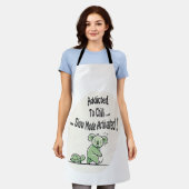 Koala Addicted to Chill 3 Humorbotschaft Schürze (Getragen)