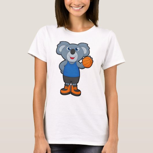 Koala als Basketballspieler mit Basketball T-Shirt (Vorderseite)