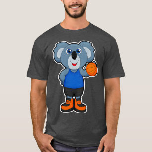 Koala als Basketballspieler mit Basketball T-Shirt