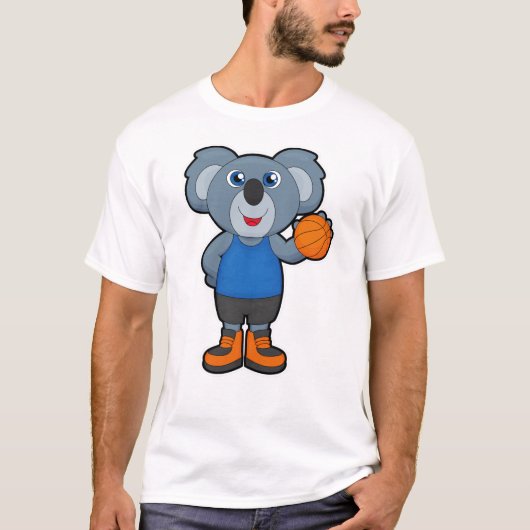 Koala als Basketballspieler mit Basketball T-Shirt (Vorderseite)