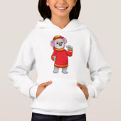 Koala als Feuerwehrmann mit Helmet Hoodie (Vorderseite)