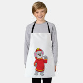 Koala als Feuerwehrmann mit Helmet Schürze (Getragen)