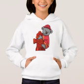 Koala als Feuerwehrmann mit Hydranten Hoodie (Vorderseite)