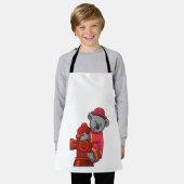 Koala als Feuerwehrmann mit Hydranten Schürze (Getragen)