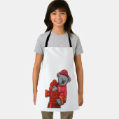 Koala als Feuerwehrmann mit Hydranten Schürze (Insitu)