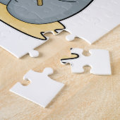 Koala als Fisher mit Angelstab und Fisch Puzzle (Seite)