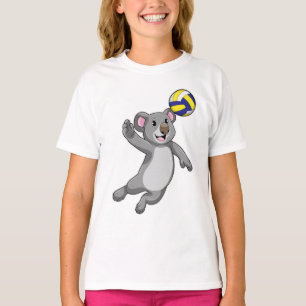 Koala als Volleyballspieler mit Volleyball T-Shirt