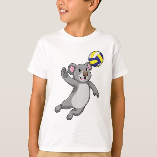 Koala als Volleyballspieler mit Volleyball T-Shirt (Vorderseite)