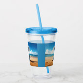 Koala am Sandstrand Acryltrinkbecher (Links)