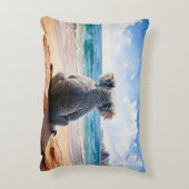 Koala am Sandstrand Dekokissen (Rückseite(Vertikal))