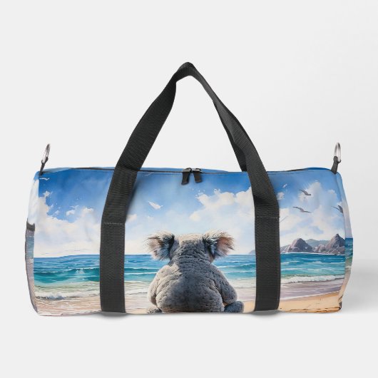 Koala am Sandstrand Duffle Bag (Rückseite)