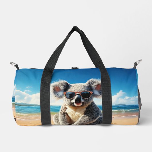 Koala am Sandstrand Duffle Bag (Vorderseite)