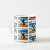Koala am Sandstrand Happy Oaster Kaffeetasse (Vorderseite Links)