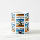 Koala am Sandstrand Happy Oaster Kaffeetasse (Mittel)