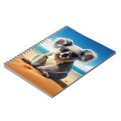 Koala am Sandstrand Notizblock (Linke Seite)