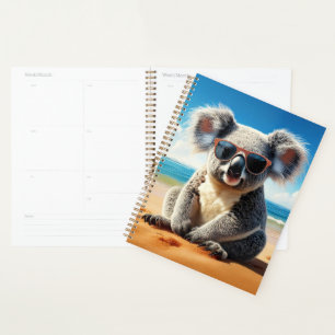 Koala am Sandstrand Planer