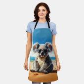 Koala am Sandstrand Schürze (Getragen)