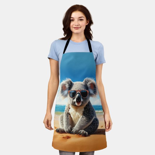 Koala am Sandstrand Schürze (Getragen)