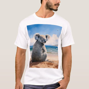 Koala am Sandstrand T-Shirt