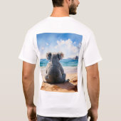 Koala am Sandstrand T-Shirt (Rückseite)